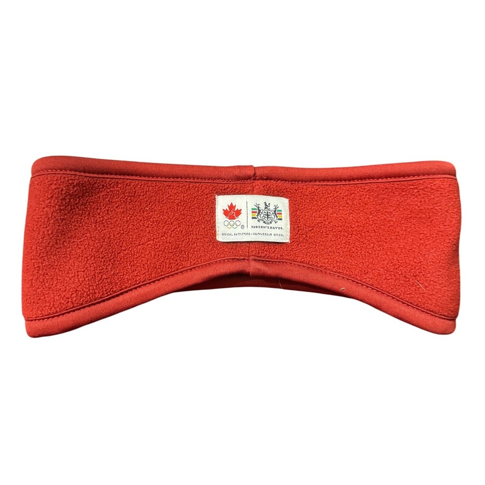 Hudson's Bay Co Olympic Team Canada Red Fleece Headband Ear Warmer One Size